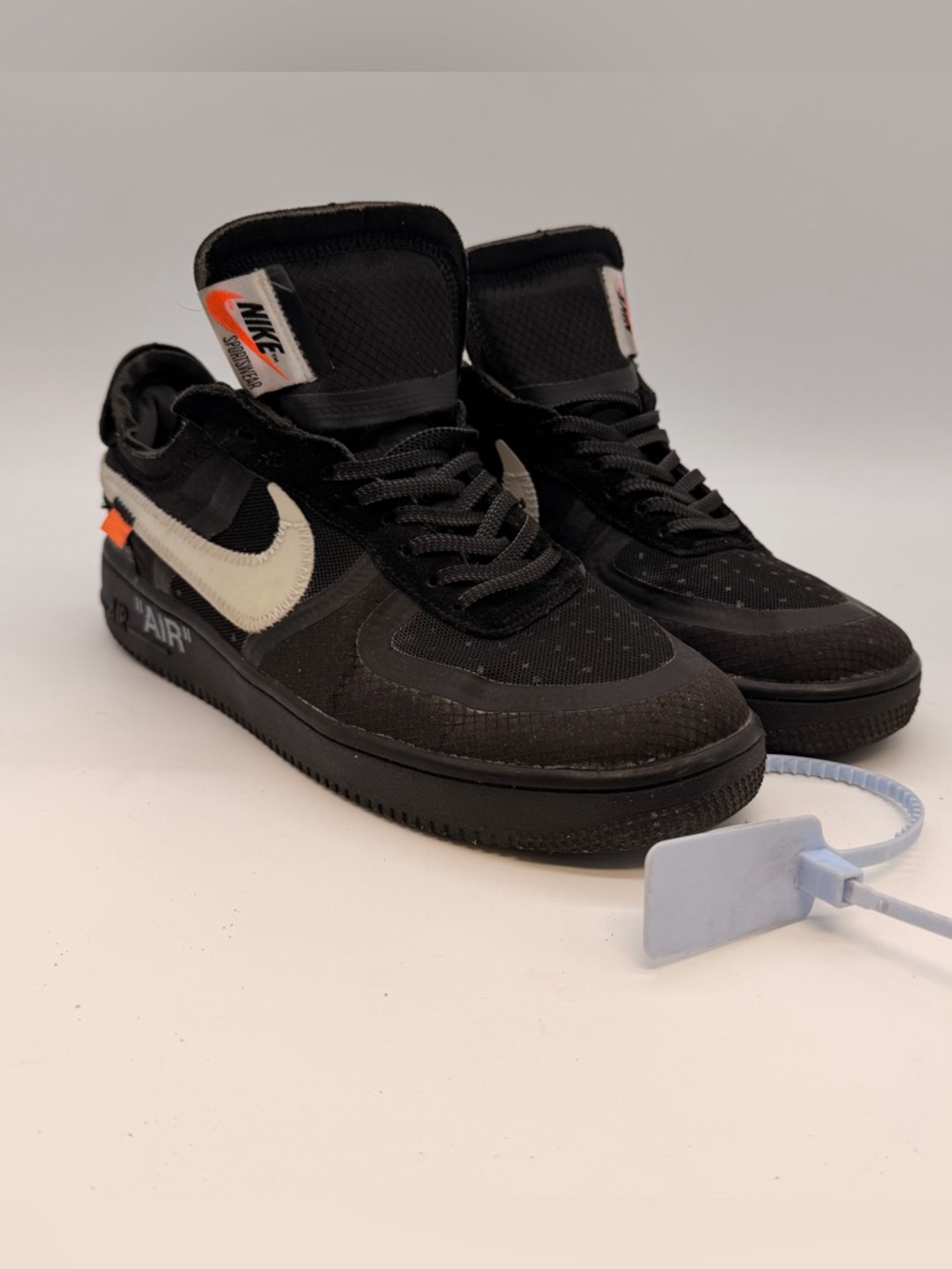 Nike Air Force 1 Off White Black Low Size 10Mens Sneakers Read Description
